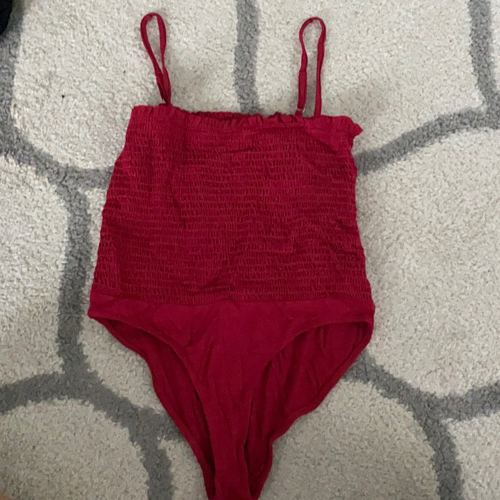RED BODYSUIT